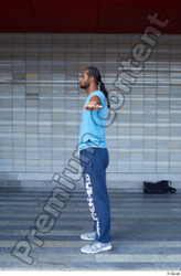 Whole Body Man T poses White Casual Slim Standing Street photo references